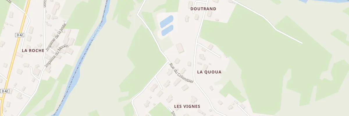 Plan du 90 Rue du Colombier à Beauzac