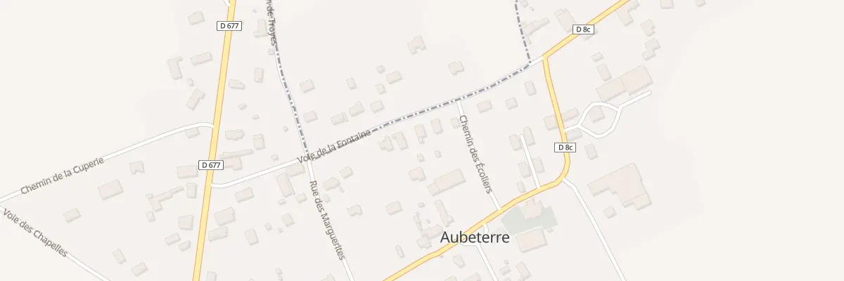 Plan du 18 Vc de la Fontaine à Aubeterre