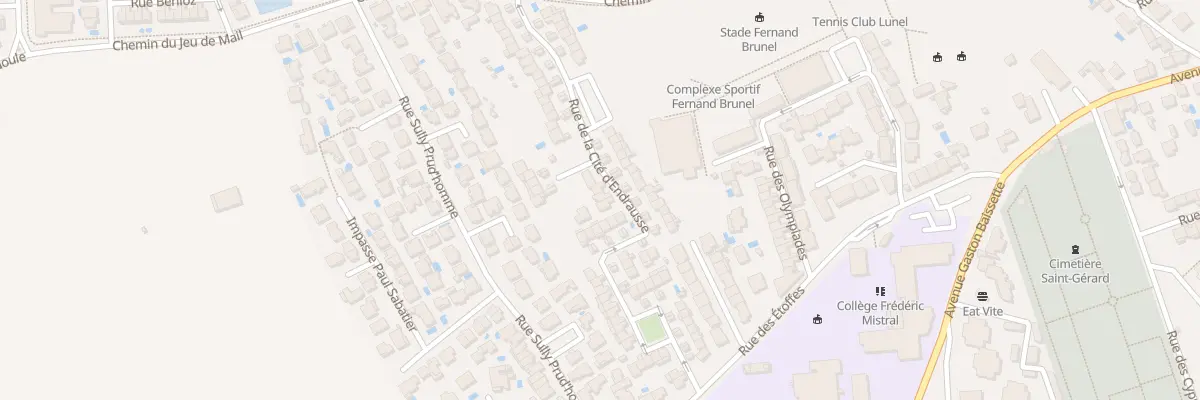 Plan du 166 Rue de la Cite d’Endrausse à Lunel