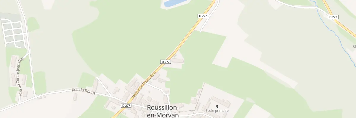Plan du 1 Rte de Roussillon à Roussillon-en-Morvan