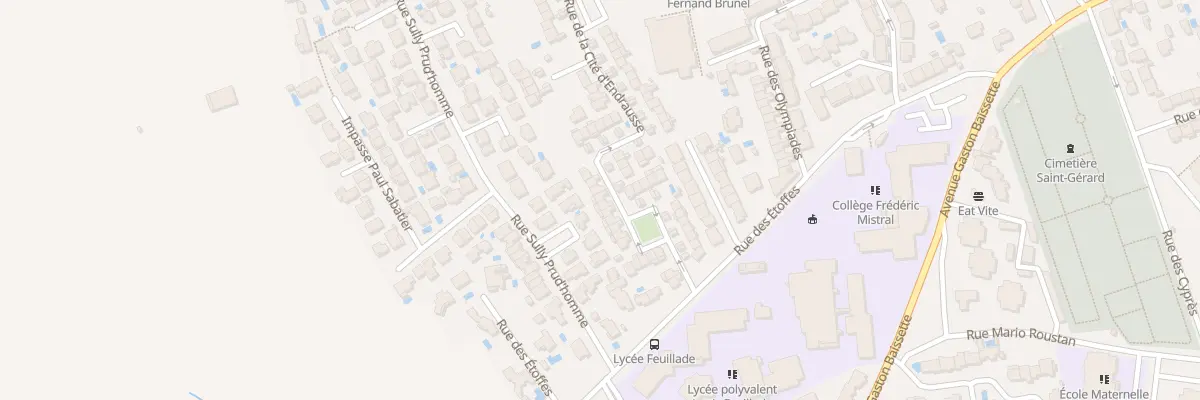 Plan du 20 Rue de la Cite d’Endrausse à Lunel