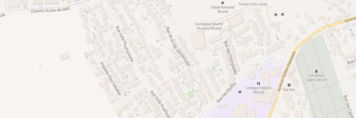 Plan du 162 Rue de la Cite d’Endrausse à Lunel