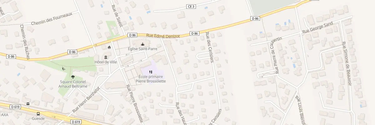 Plan du 11 Rue des Cerisiers à Saint-Parres-aux-Tertres