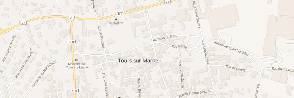 Plan du 12 Rem du Nord à Tours-sur-Marne