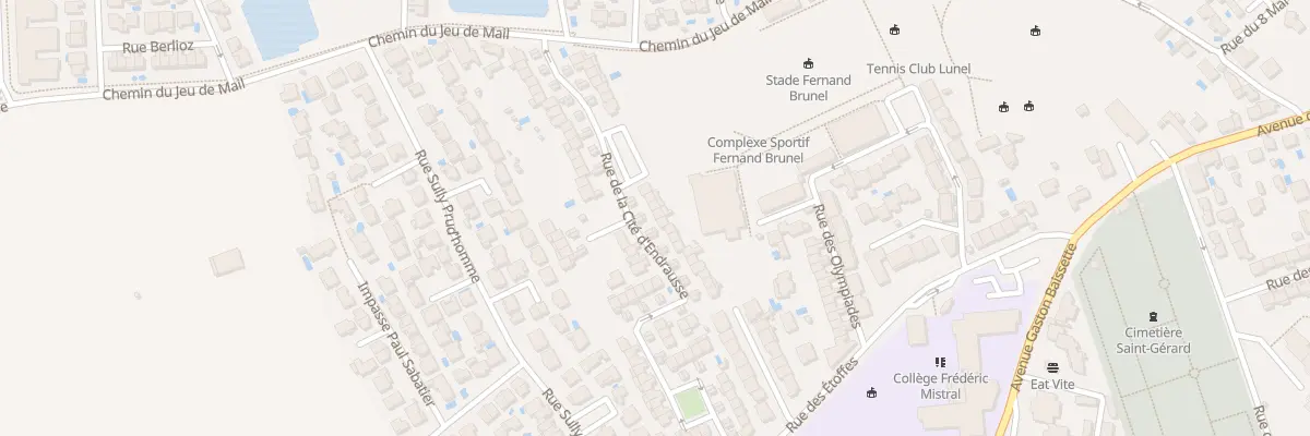 Plan du 191 Rue de la Cite d’Endrausse à Lunel