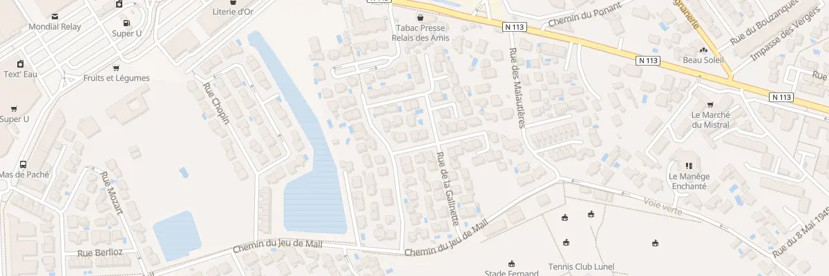 Plan du 140 Rue de la Galinette à Lunel