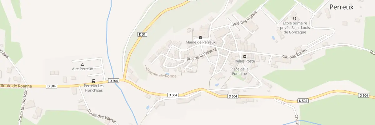 Plan du 1 Rue de la Poterie à Perreux