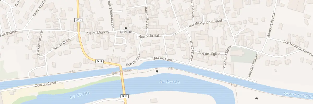 Plan du 3 Quai du Canal à Tours-sur-Marne