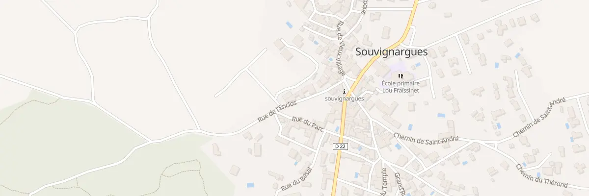 Plan du 14 Rue de l’Enclos à Souvignargues