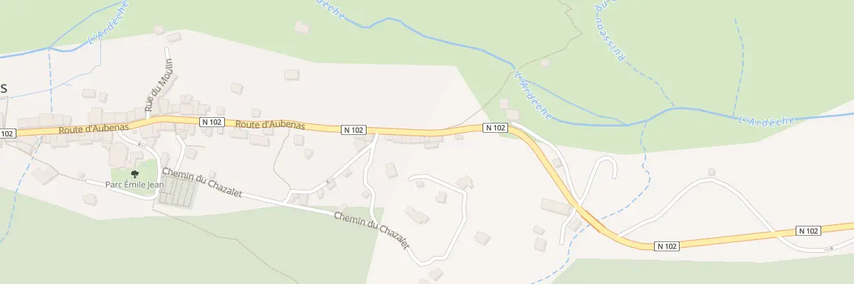 Plan du 710 Rte d’Aubenas à Mayres
