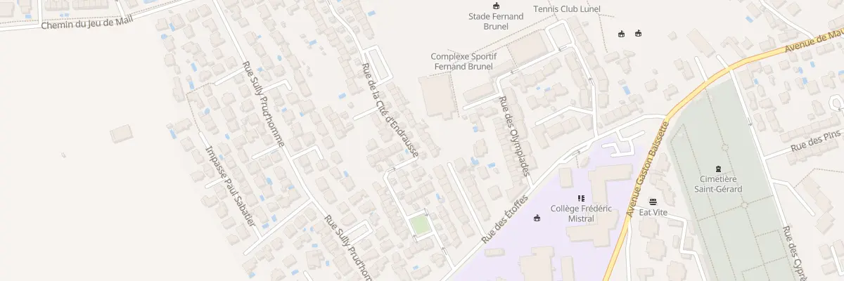 Plan du 137 Rue de la Cite d’Endrausse à Lunel
