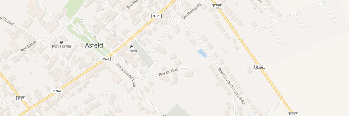 Plan du 7 Rue du Gué à Asfeld