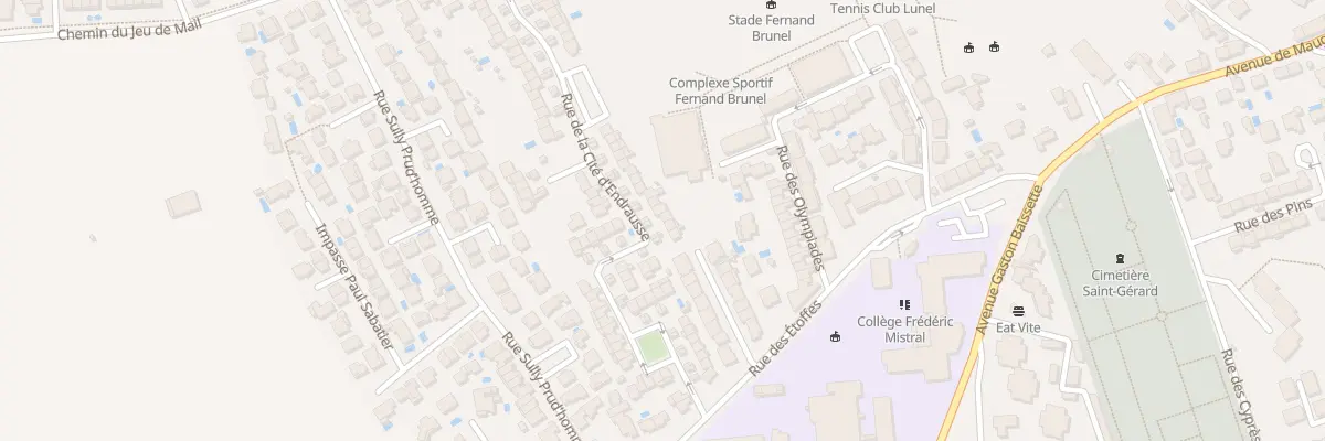 Plan du 131 Rue de la Cite d’Endrausse à Lunel