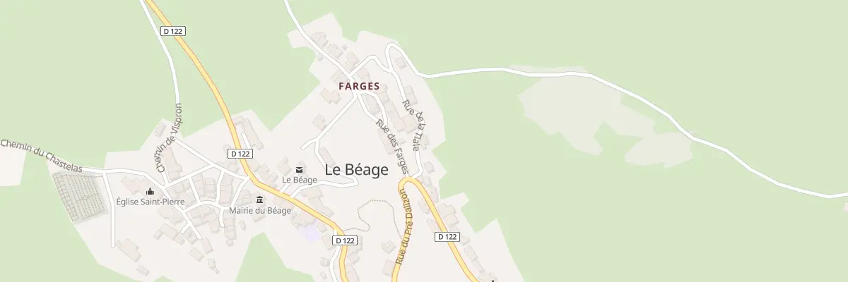 Plan du 5097 Hameau de Farges au Béage