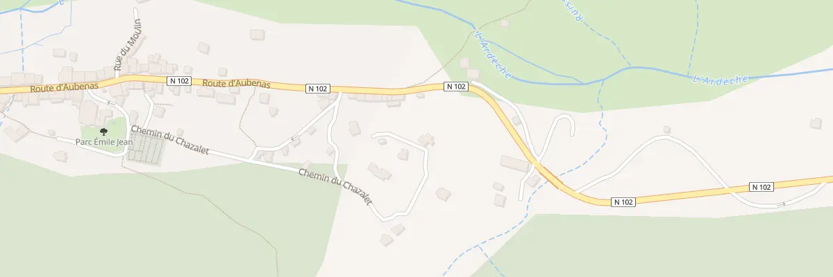 Plan du 345 Che des Planchas à Mayres