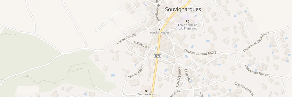 Plan du 2 Rue du Bésal à Souvignargues