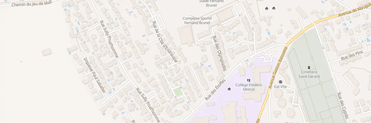 Plan du 115 Rue de la Cite d’Endrausse à Lunel