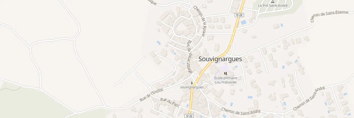 Plan du 5 Rue du Vieux Village à Souvignargues