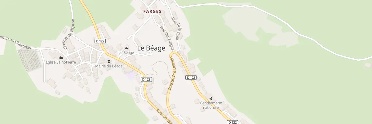 Plan du 5107 Hameau de Farges au Béage