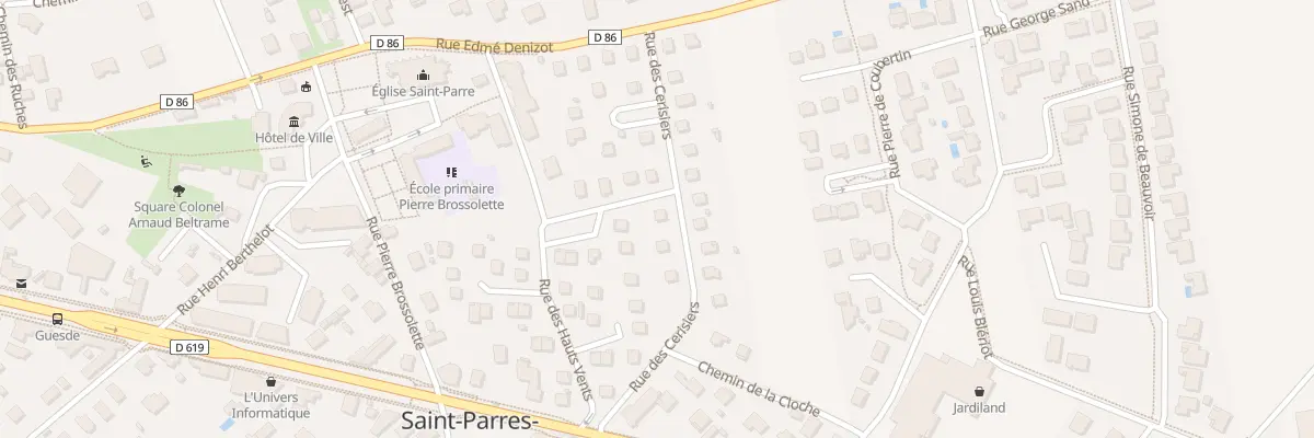 Plan du 5 Rue des Cerisiers à Saint-Parres-aux-Tertres