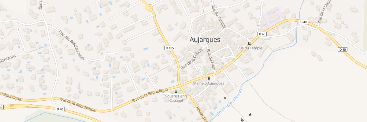 Plan du 2 Av des Cévennes à Aujargues