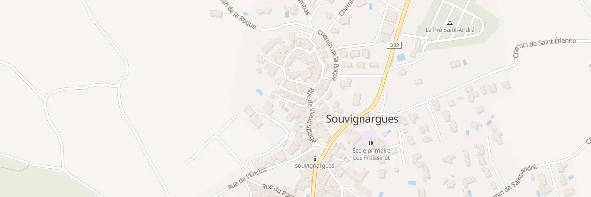 Plan du 6 Imp de la Croix à Souvignargues