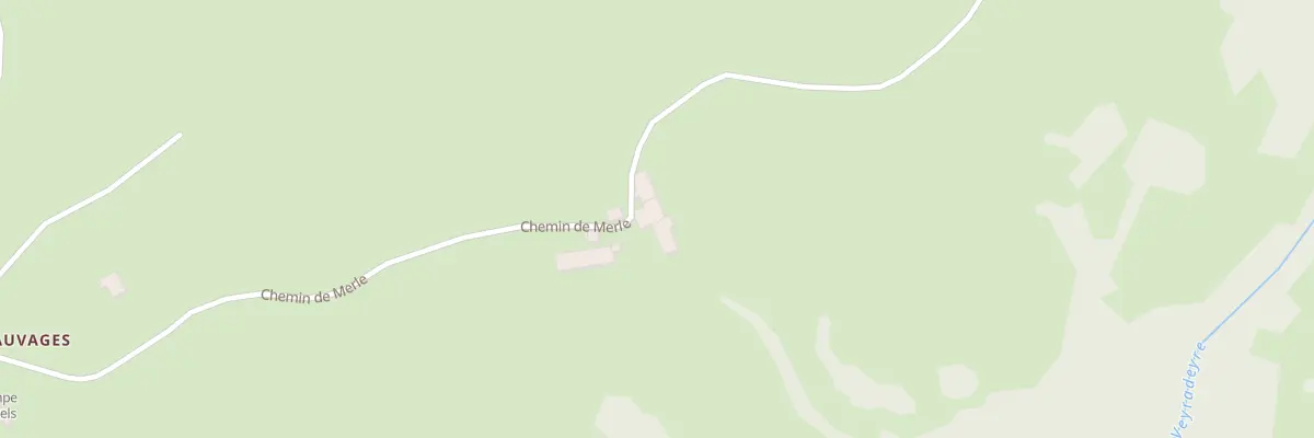 Plan du 5223 Merle au Béage