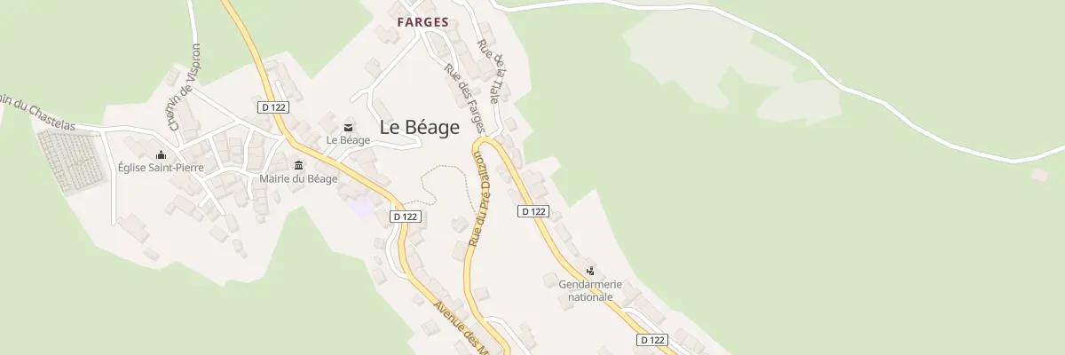 Plan du 1118 Beauverzen au Béage