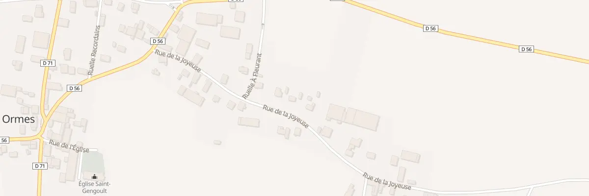 Plan du 9 Rue de la Joyeuse à Ormes