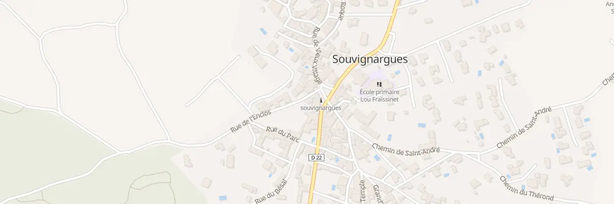 Plan du 1 Rue de l’Enclos à Souvignargues