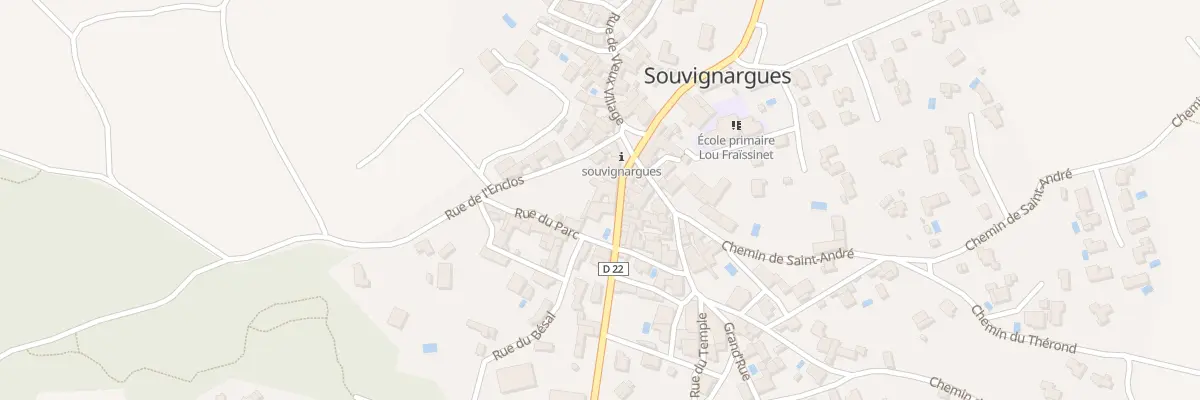 Plan du 6 Rte de Sommières à Souvignargues