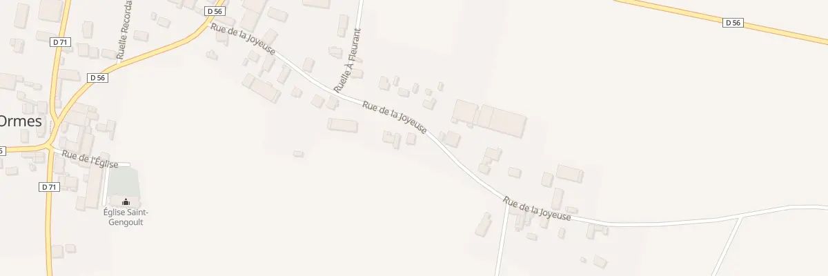 Plan du 16 Rue de la Joyeuse à Ormes