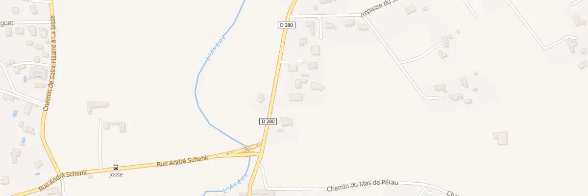 Plan du 2500 Rue des Vignerons à Saint-Hilaire-de-Brethmas
