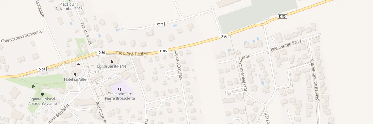 Plan du 20 Rue des Cerisiers à Saint-Parres-aux-Tertres