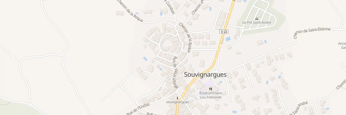Plan du 15 Rue du Vieux Village à Souvignargues