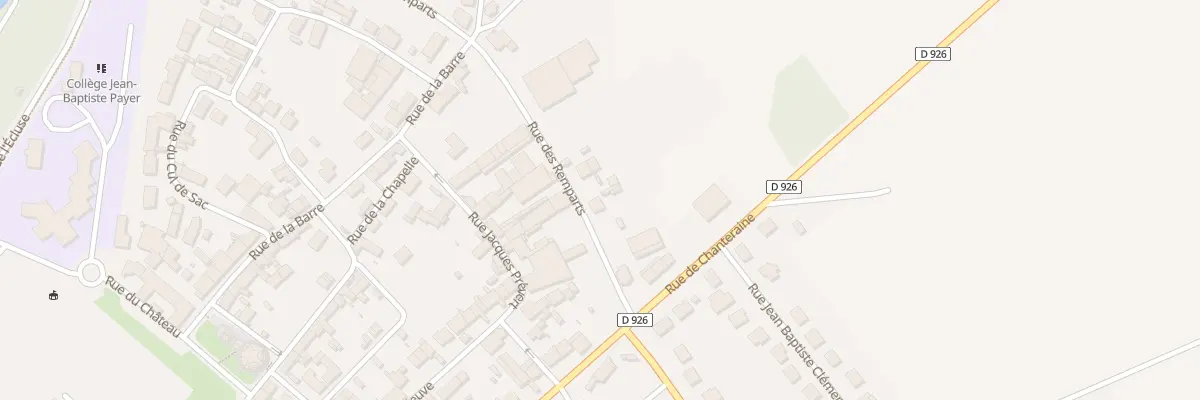 Plan du 6 Rue des Remparts à Asfeld