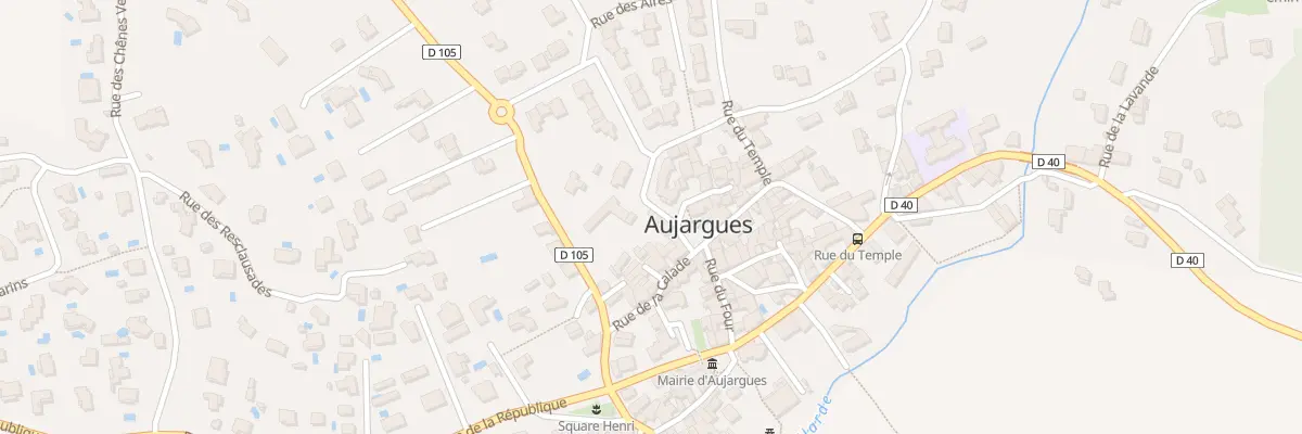 Plan du 1 Che Tras le Four à Aujargues