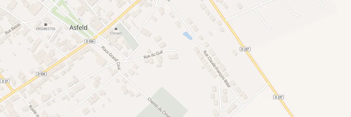 Plan du 10 Rue du Gué à Asfeld