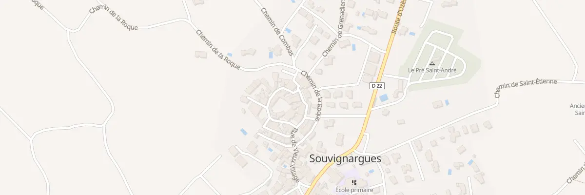 Plan du 8 Che de Ronde à Souvignargues