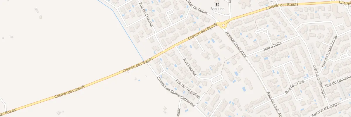 Plan du 25 Rue du Bouvier à Lunel