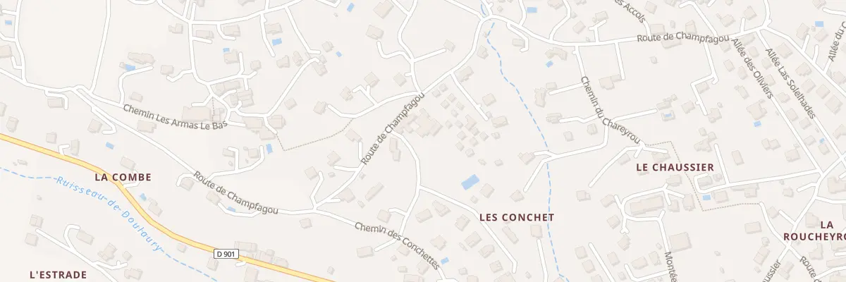 Plan du 6 Che des Conchettes aux Vans