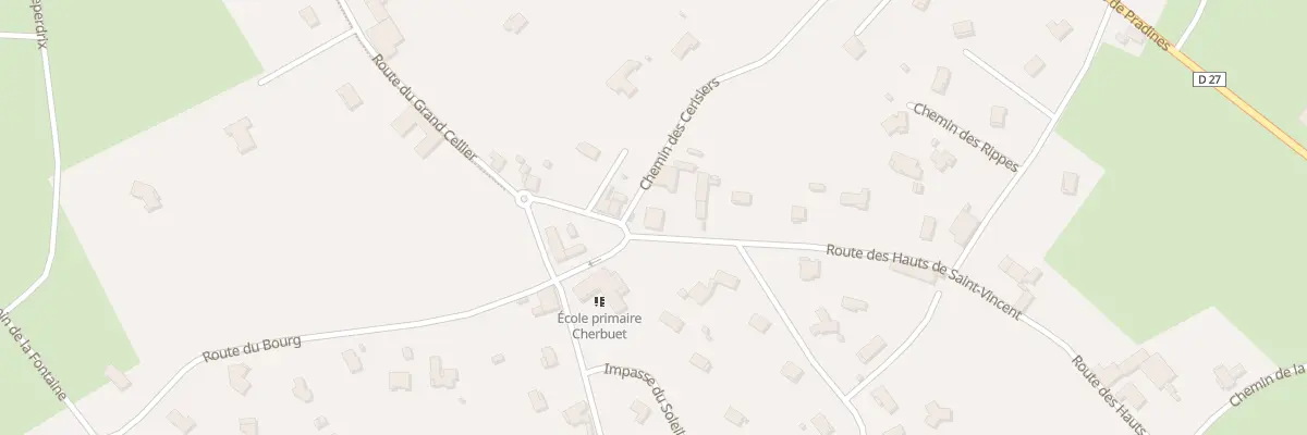 Plan du 29 Rte des Hauts de Saint Vincent à Saint-Vincent-de-Boisset
