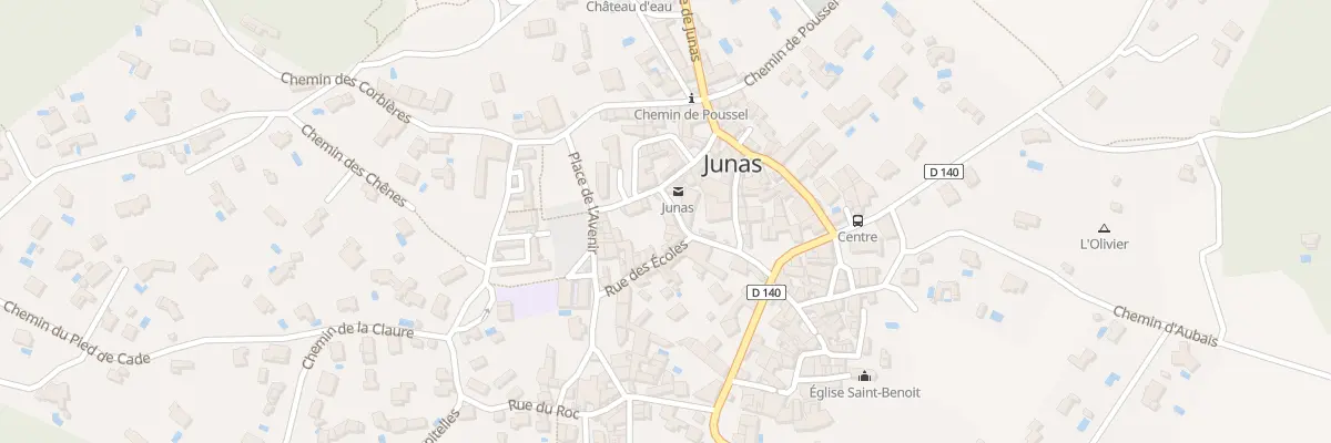 Plan du 2 Rue de la Mairie à Junas