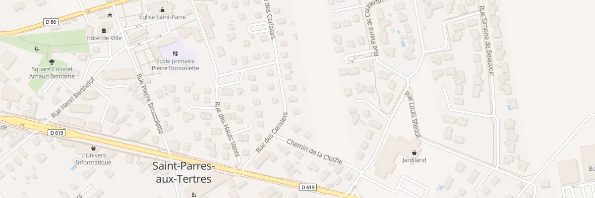 Plan du 4 Rue des Cerisiers à Saint-Parres-aux-Tertres