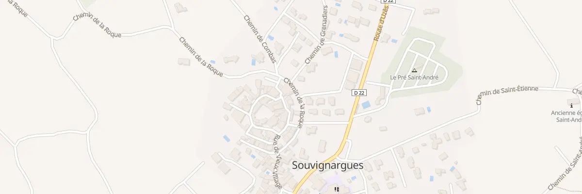 Plan du 11 Che de la Roque à Souvignargues