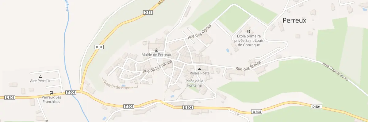Plan du 28 Rue du Château à Perreux