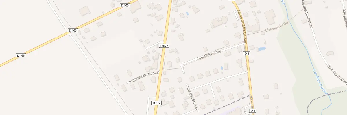 Plan du 13 Rue des Écoles à Voué