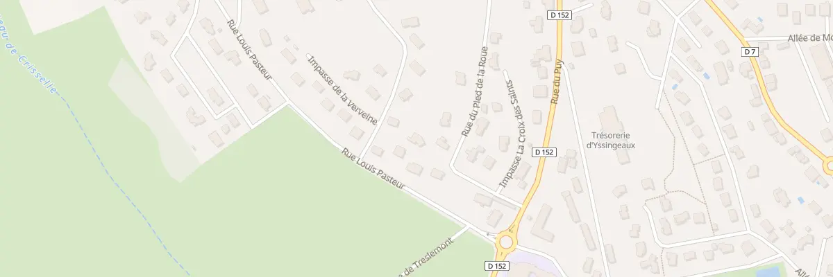 Plan du 810 Rue du Pied de la Roue à Yssingeaux