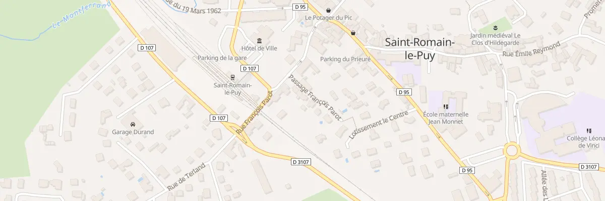 Plan du 2B Pas François Parot à Saint-Romain-le-Puy