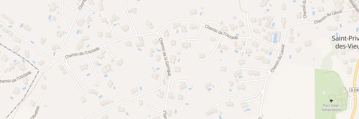 Plan du 32 Che de la Garrigue à Saint-Privat-des-Vieux